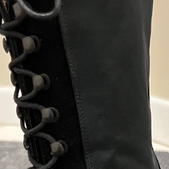 Vtg CHARLES DAVID By Nathalie M Lace Up Victorian Boots Sz 8 - Picture 7 of 13